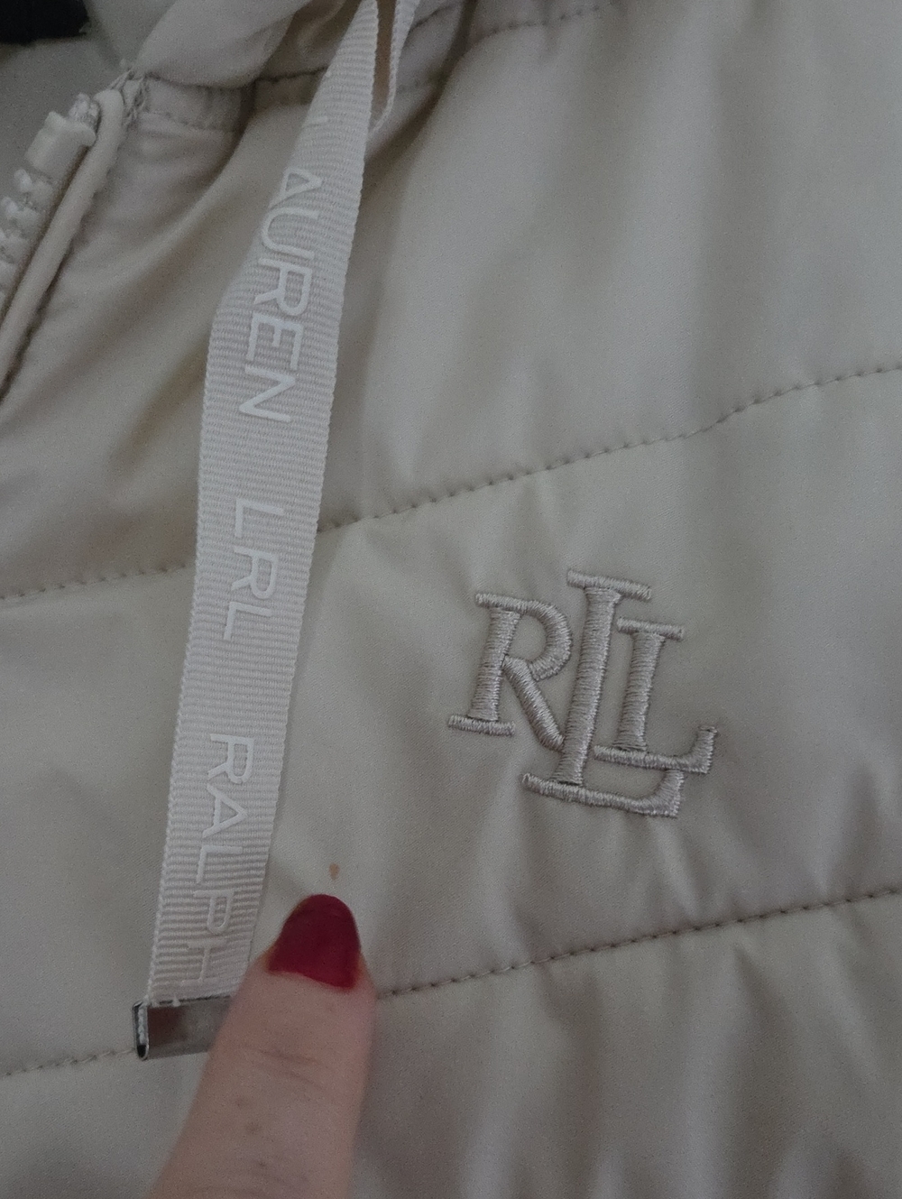 Lauren Ralph Lauren Cream Puffer Jacket - Picture 3 of 12